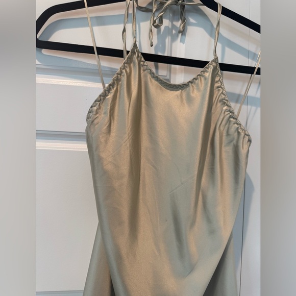 NWT Intimately Free People Friday Fever Mini Slip Satin Champagne Size XSmall - Picture 2 of 10